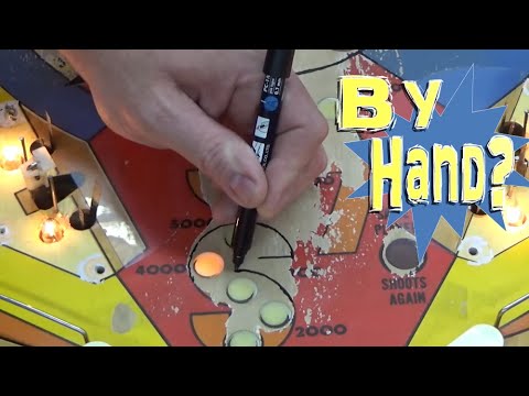 Hand Painting This Pinball Machine Playfield That's DESTROYED!