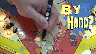 Hand Painting This Pinball Machine Playfield That's DESTROYED!