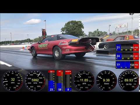 KoolRayz Racing - Milan Dragway - Qualifying with data overlay