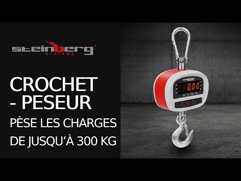 Vidéo - Crochet-peseur - 300 kg / 50 g - LED