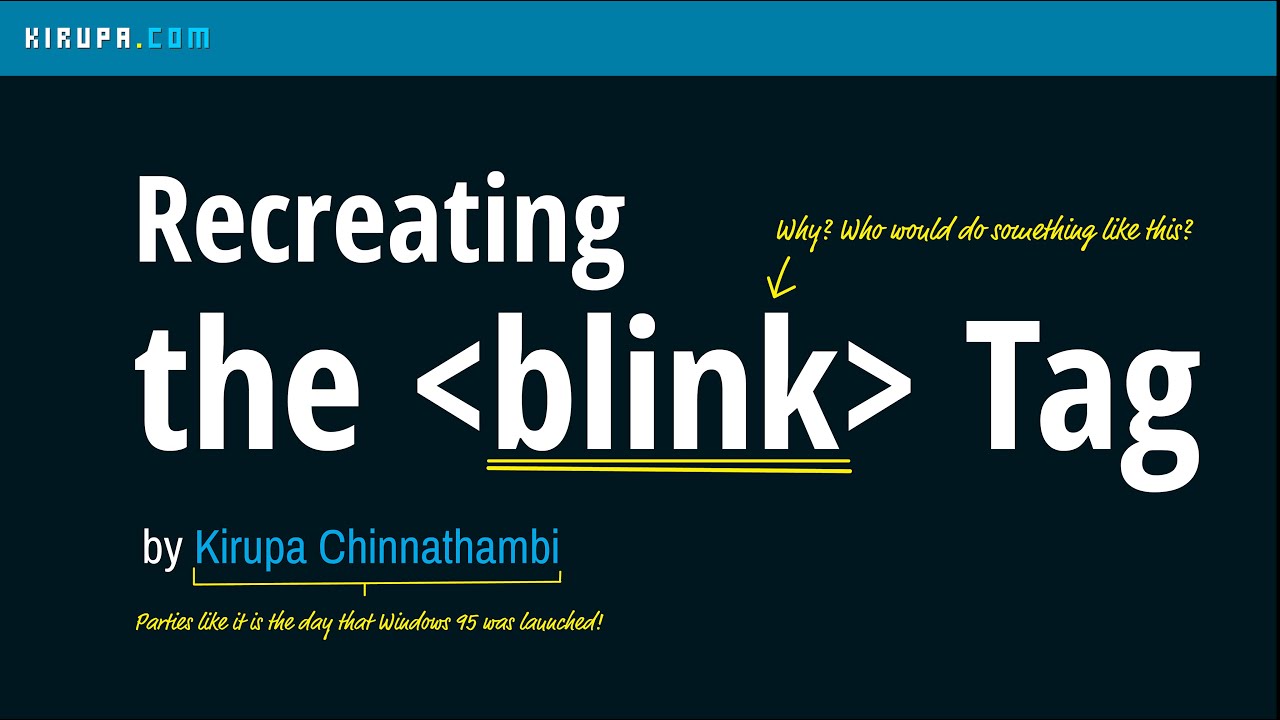 Recreating the Blink Tag
