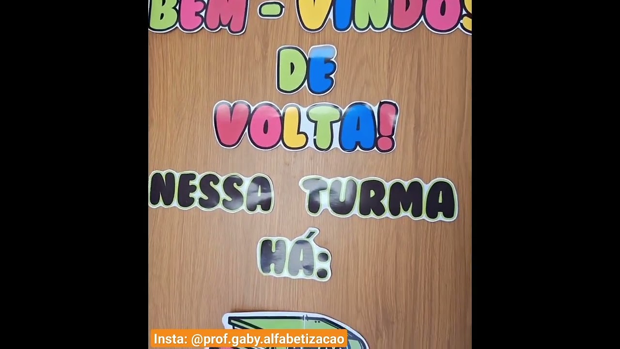 PAINEL PARA PORTA: SEJAM BEM VINDOS DE VOLTA