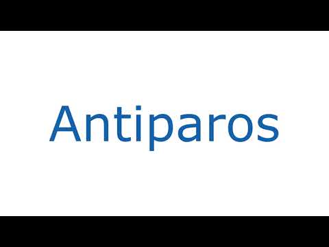 How To Pronounce Antiparos With Greek Accent