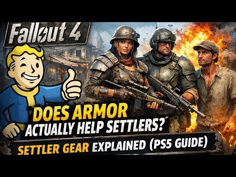 Fallout 4 – Does Armor Actually Help Settlers? | Settler Gear Explained (PS5 Guide)