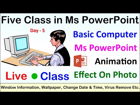 PowerPoint Project Windows Information Virus Remove Change Date Time Wallpaper Screen Saver
