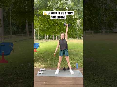 🚨 Strong in 20 Starts Tomorrow! | 5 Workouts, 20 Minutes Each 💪#strongin20 #strengthtraining