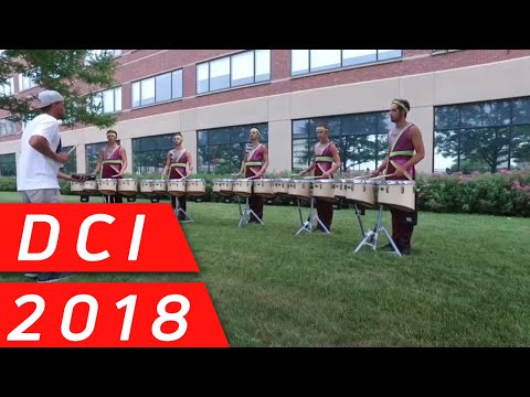 Boston Crusaders Tenors In The Lot At The 2018 DCI Premiere Tour In Detroit