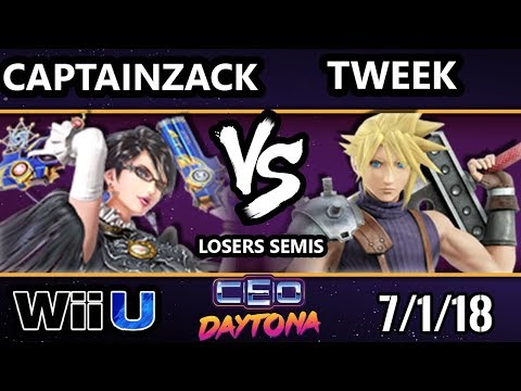 CEO 2018 Smash 4 - Tweek (Cloud) Vs. CaptainZack (Bayonetta) Wii U - Losers Semis