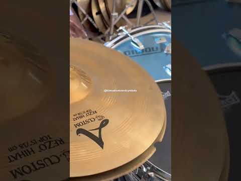 RARE SIZE 15” Zildjian A CUSTOM REZO Hihats 1307g 1653g image 16