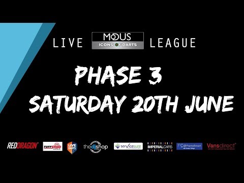 The MODUS ICONS OF DARTS LIVE LEAGUE - SATURDAY 20TH JUNE