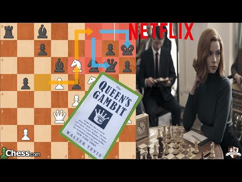 Gambito de Dama en Netflix (Serie de Ajedrez) Partida FINAL Completa | Elizabegh Harmon