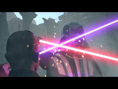 Darth Vader vs Mace Windu (Animation)