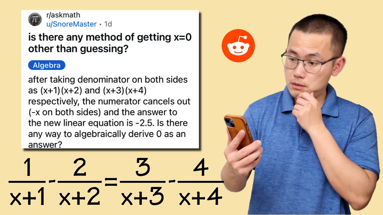 Is there an easier way to solve this rational equation? Reddit r/askmath