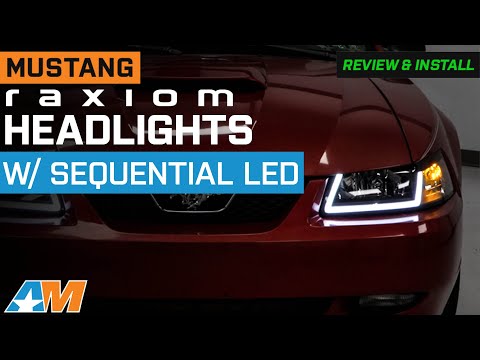 1999-2004 Mustang Raxiom Axial Series Headlights with Sequential LED Bar Review & Install