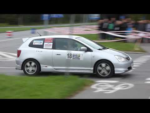 Super Oes 2017 Nowy Sącz #18 Honda Civic Type R przejazd 1