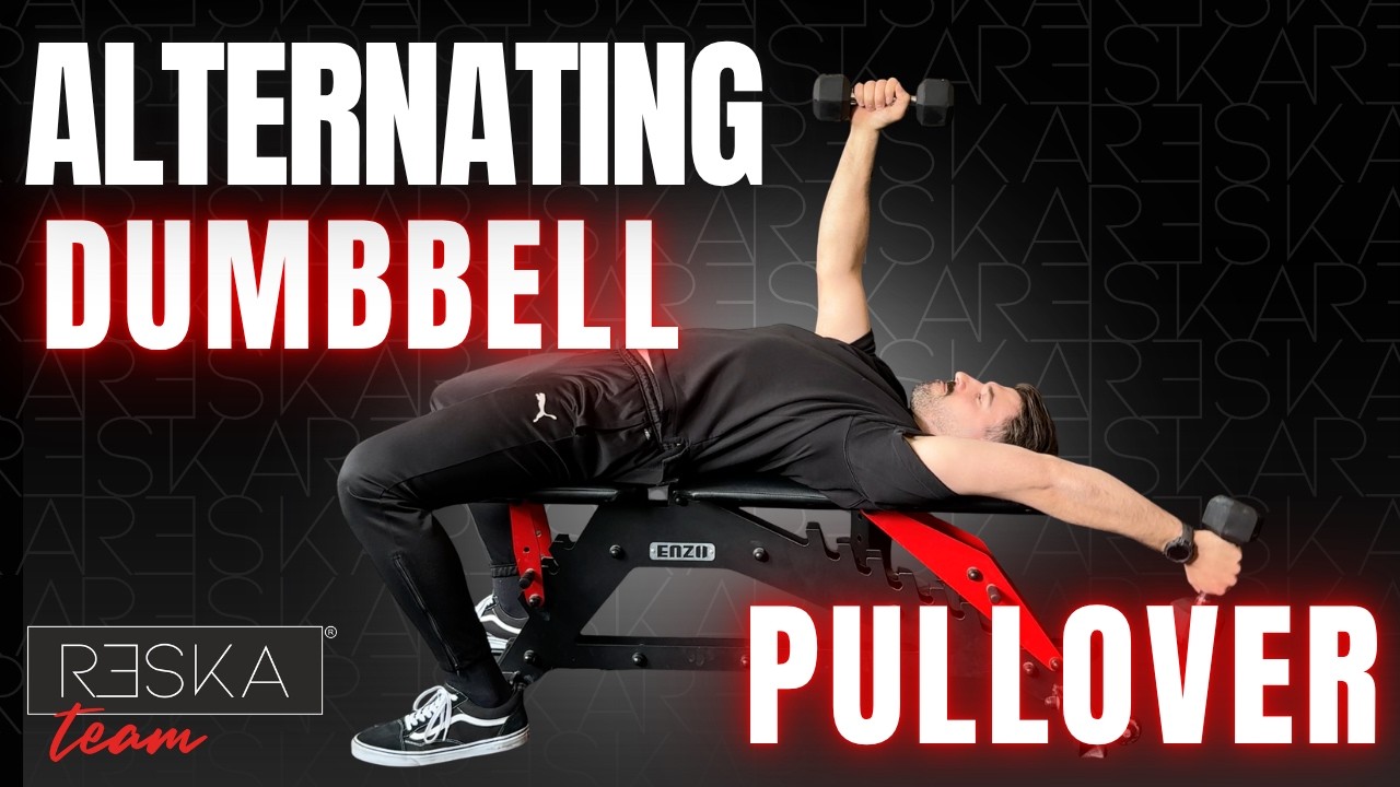 Alternating dumbbell pullover