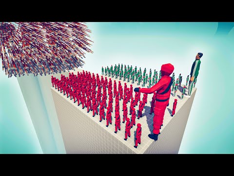 100x SQUID GAME + GIANTS vs EVERY GOD - Totally Accurate Battle Simulator TABS