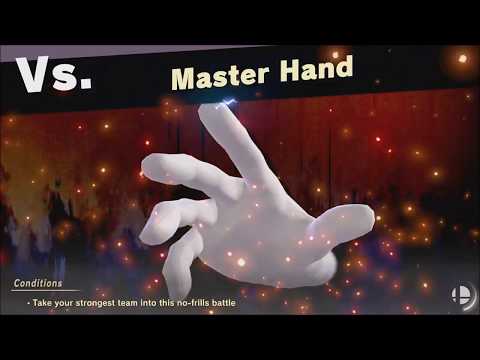 Super Smash Bros Ultimate vs Master Hand (Unlocks: ) World of Light - Adventure Mode