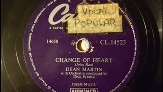 Dean Martin &#39;Change Of Heart&#39; 1956 78 rpm