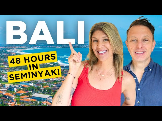 Travel vlog - Amazing Indonesia trip! Americans explore SEMINYAK, BALI.