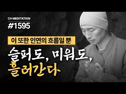 1595일 수행ㅣ보시하지 않는 자는 해탈할 수 없다 ✔️이 또한 인연의 흐름일 뿐 ✔️슬퍼도, 미워도, 흘러간다 🧘무의식 정화 명상