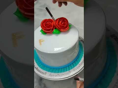 F name very beautiful cake Decorating #shorts shorts