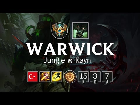 Warwick Jungle vs Kayn - TR Challenger Patch 8.9