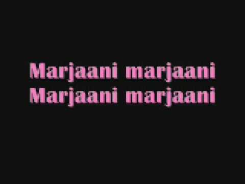 Marjaani with Lyrics ~ Billu Barber