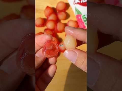 Lychee fruit vs candy | Which is better? #lychee #candy #viralfood