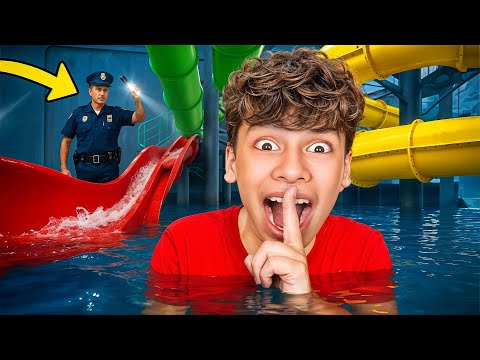 Sneaking In Waterparks To Stay ALL NIGHT! | The Royalty Family