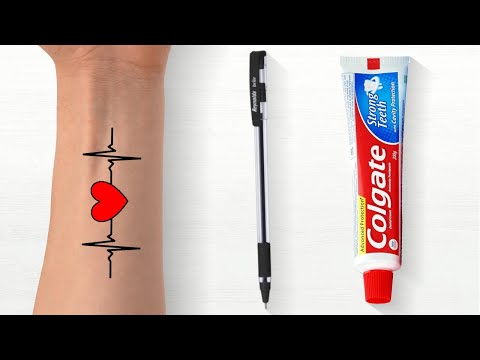 drawing temporary waterproof tattoo by abcd