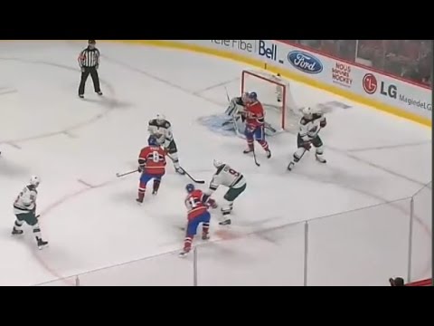 Lars Eller Wrist Shot Goal vs Minnesota 2-1 (11/7/14)