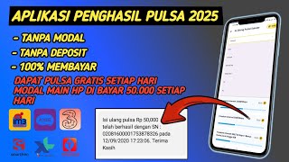 Download lagu APLIKASI PENGHASIL PULSA TERCEPAT 2025 - CARA MENDAPATKAN PULSA GRATIS DARI INTERNET mp3