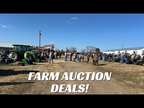 HUGE Farm AUCTION In The Oklahoma Oil Fields!