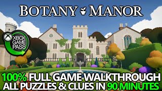 Botany Manor - 100% Full Game Walkthrough - All Achievements, Puzzles, & Clues (Xbox Game Pass)