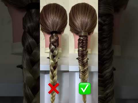 fishtail braid, hairstyle tutorial,ponytails