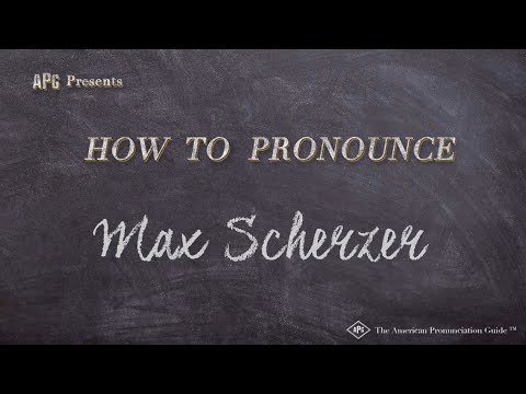 How to Pronounce Max Scherzer (Real Life Examples!)