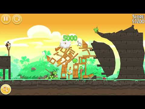 Angry Birds Seasons: Go Green, Get Lucky 1-1 to 1-15 Walkthrough.