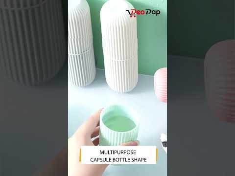 Capsual shape travel toothbrush holder 0308