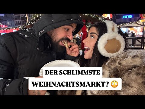 CHRISTMAS MARKET FOOD TOUR HAMBURG 🎄 | Elif & Sedat