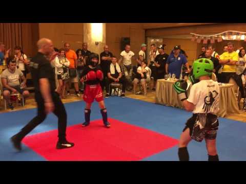 31.05-03.06.2017 ISKA WM Athen Tyler Felde- Sugambrer Fightclub Sieg im Finale K1-40kg