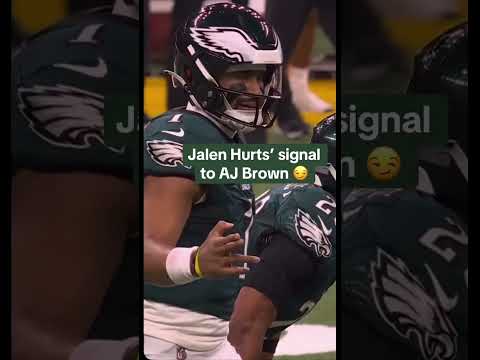 Eagles with some Big Dawg Business on this play 🔫🔫 #nfl #highlights #eagles #superbowl #jalenhurts