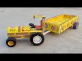 How To Make A Tractor At Home From Matchbox Diy Tractor Trolley Mini Tractor Toy
