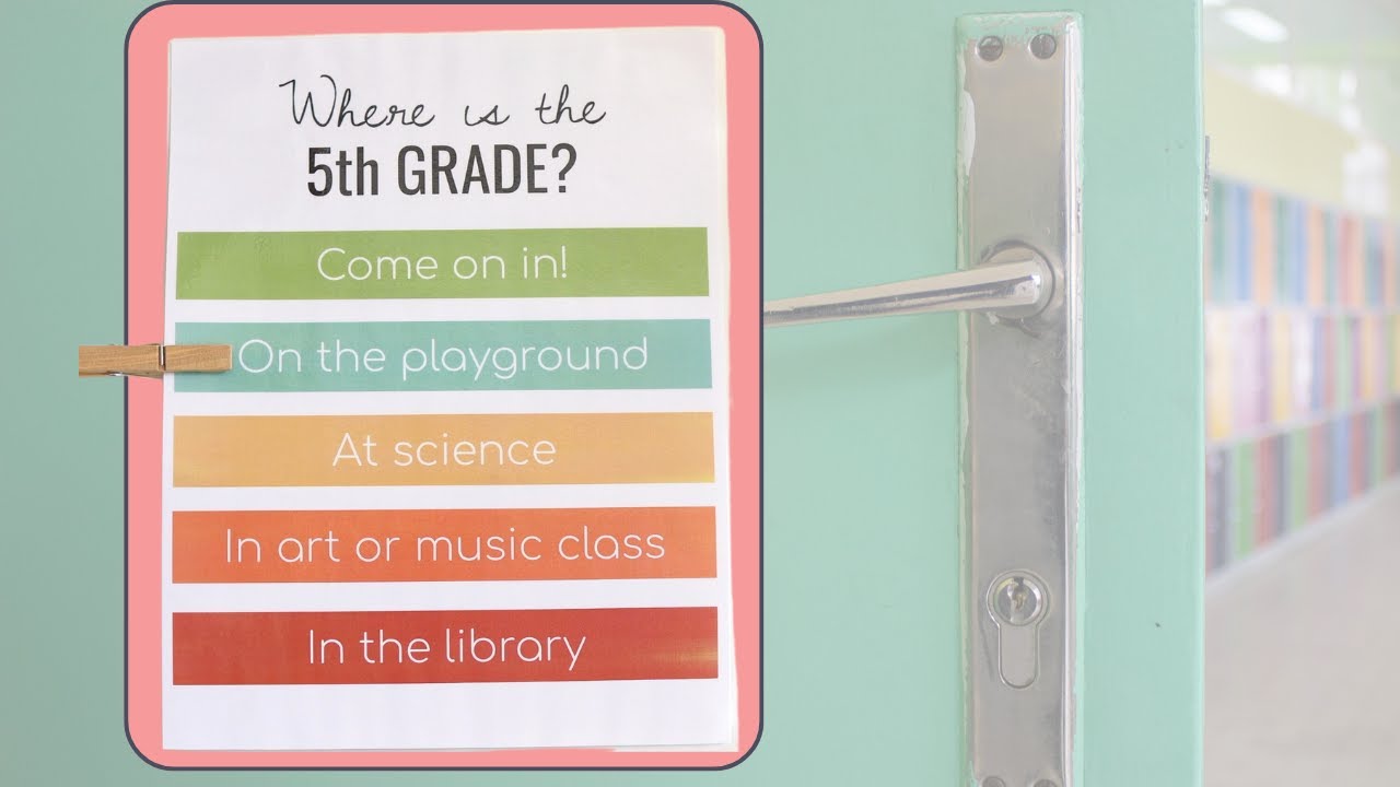 Print & Go Classroom Door Sign (Free Template)