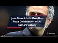 Jose Mourinho's One-Box Pizza Celebration of AS Roma's Victory - Football Update