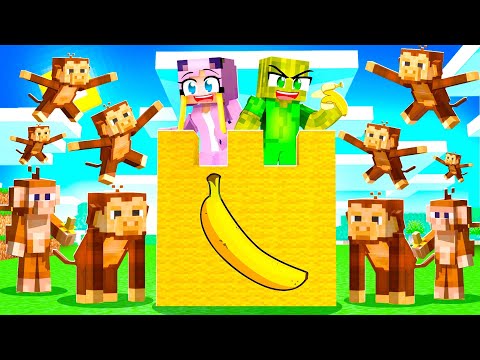 1000 AFFEN vs. BANANEN BASE! Minecraft
