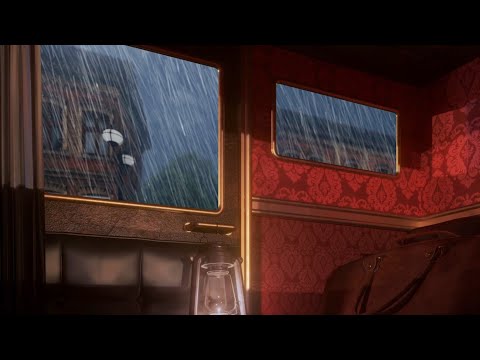 Inside the carriage on a rainy day