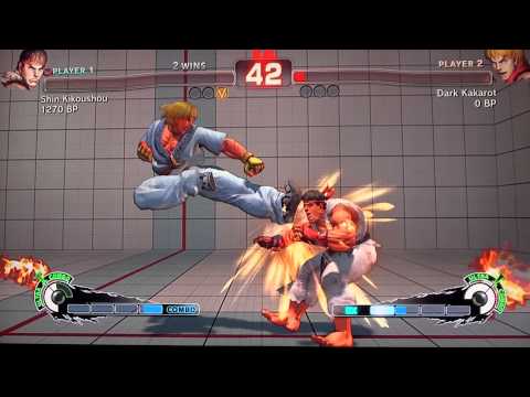 SSF4 - Shin Kikoushou (Ryu) vs. Dark Kakarot (Ken)