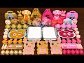 GOLD Vs PINK Mixing Random Into GLOSSY Slime Satisfying Slime Video 230