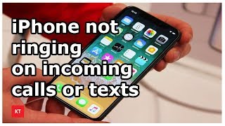 No ringtone for incoming call or text messages in iPhone